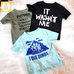 🟡4x$20 - Boy's/Toddler Graphic T-shirt Bundle